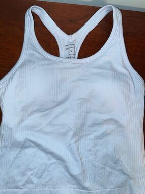 light blue padded tank top